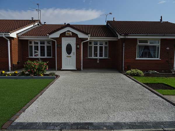 Resin Driveway Before Image - Reddish