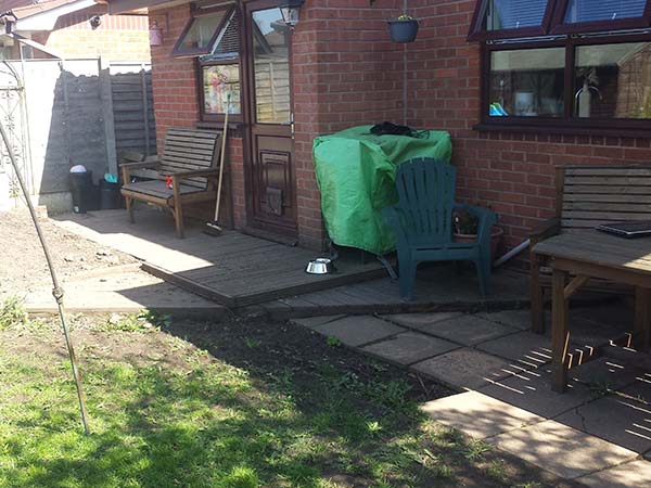 Resin Patio Before Image - Winsford