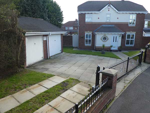 Resin Driveway Before Image - Milnrow